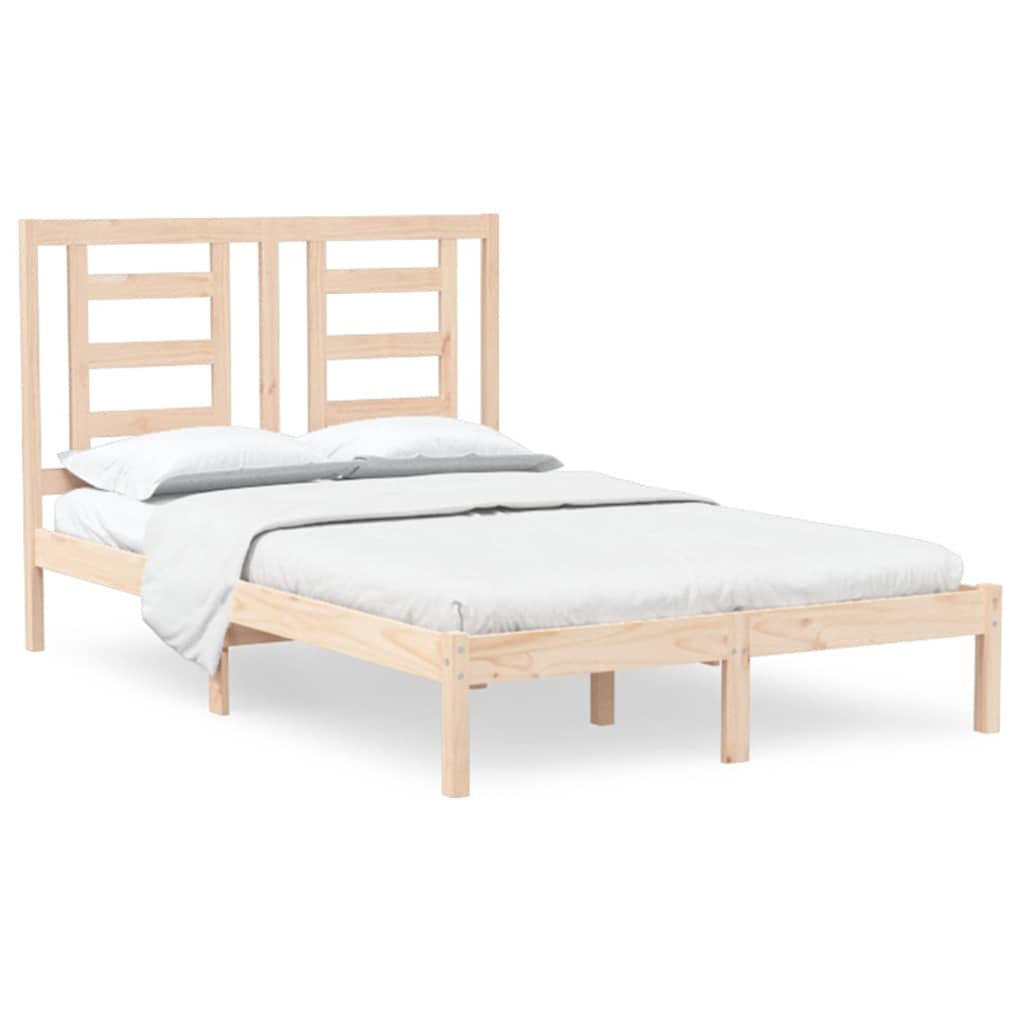 Bed Frame without Mattress 120x200 cm Solid Wood Pine