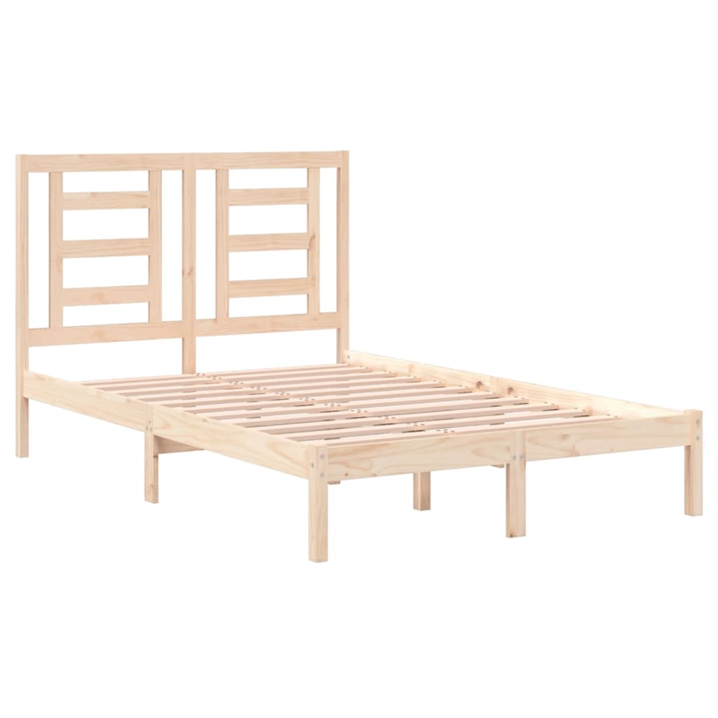 Bed Frame without Mattress 120x200 cm Solid Wood Pine