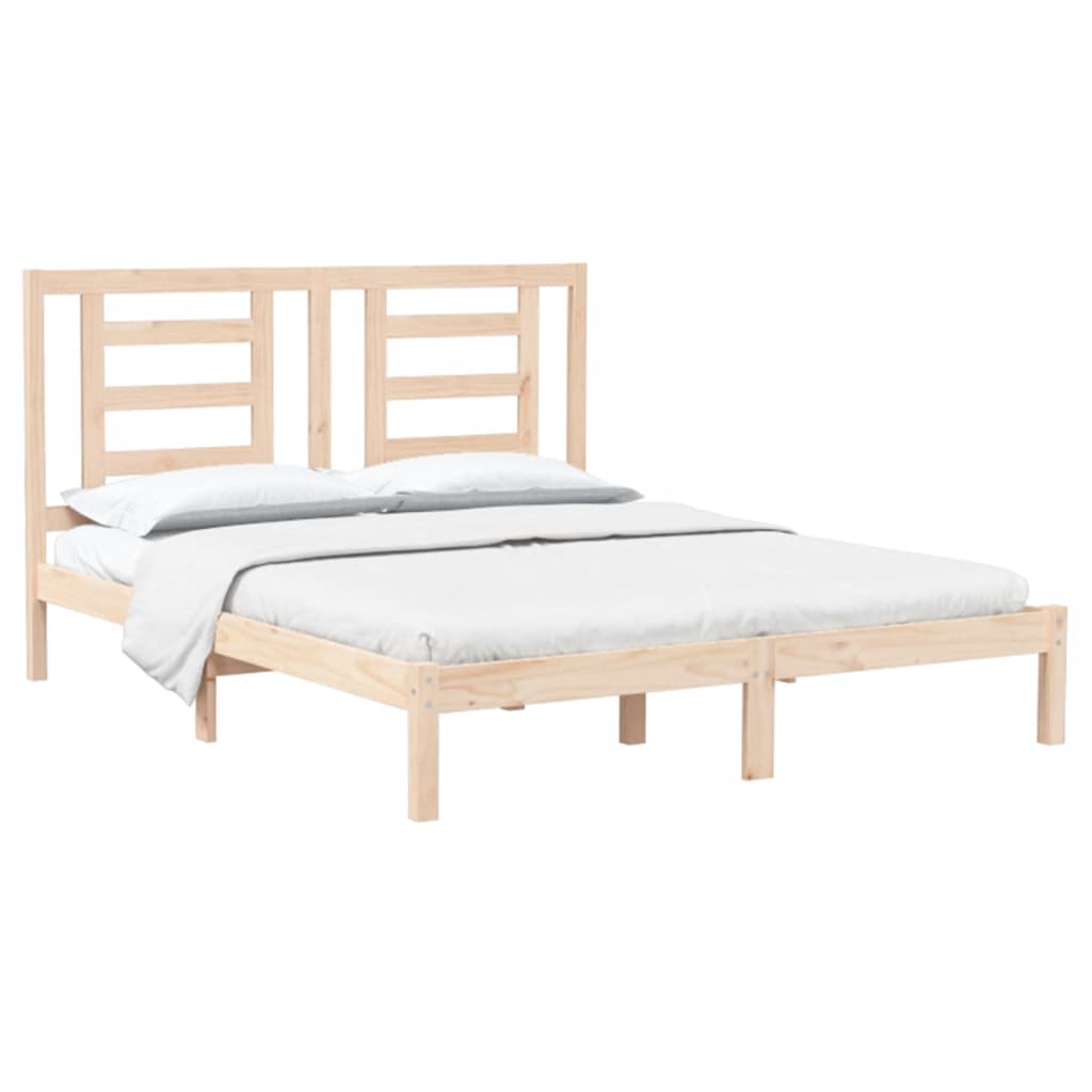 Bed Frame without Mattress 160x200 cm Solid Wood Pine