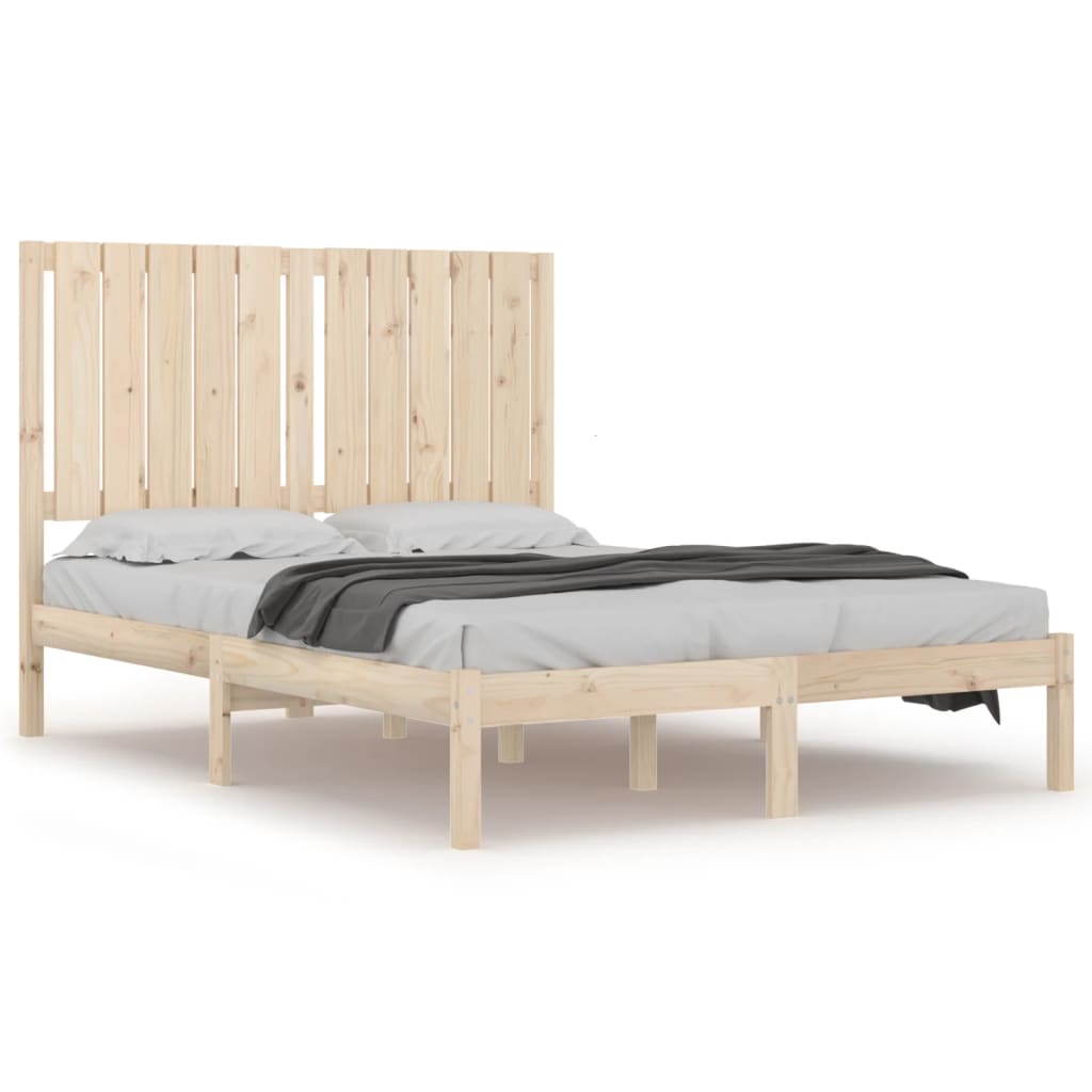 Bed Frame without Mattress 120x200 cm Solid Wood Pine