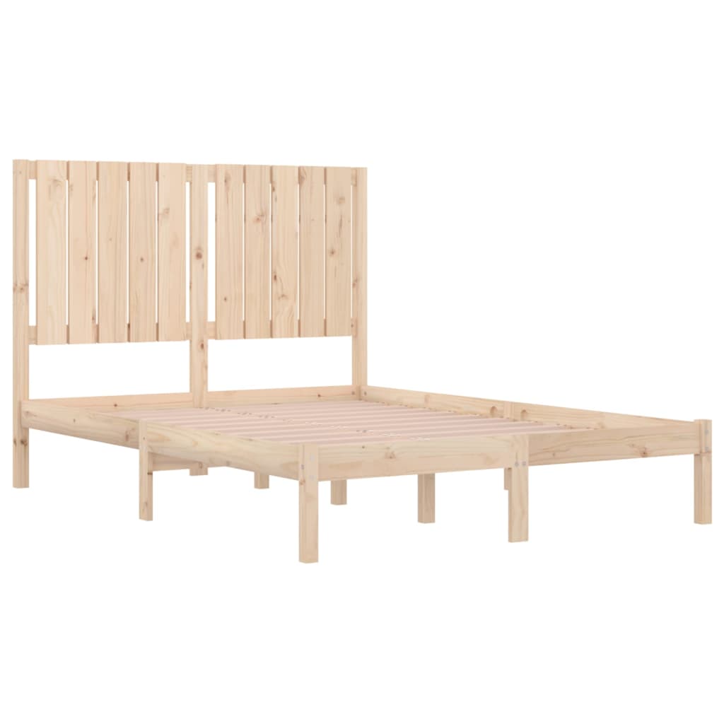 Bed Frame without Mattress 120x200 cm Solid Wood Pine