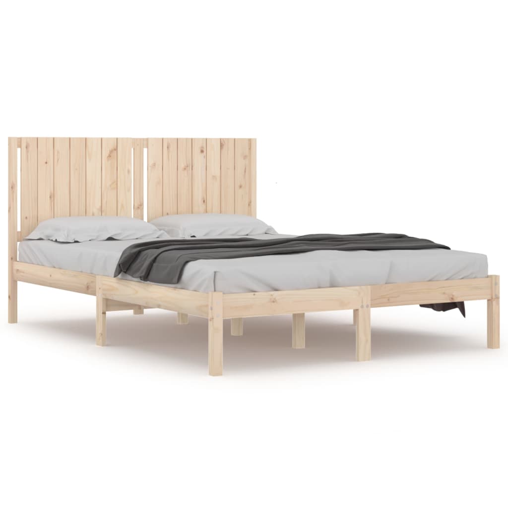 Bed Frame without Mattress 160x200 cm Solid Wood Pine