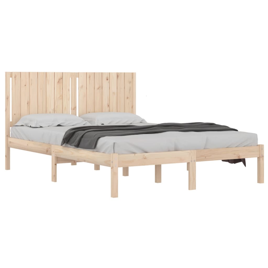 Bed Frame without Mattress 160x200 cm Solid Wood Pine