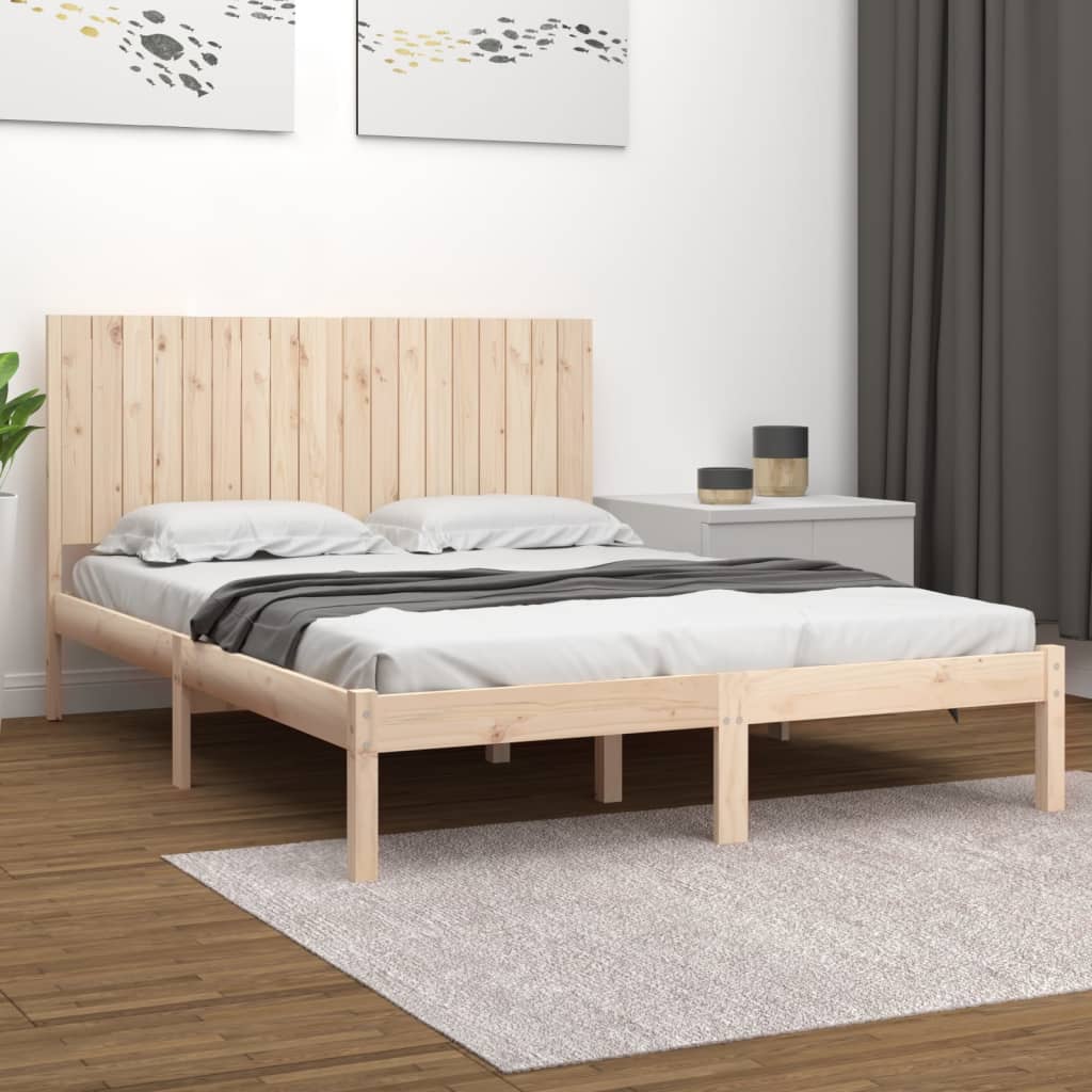 Bed Frame without Mattress 180x200 cm Super King Solid Wood
