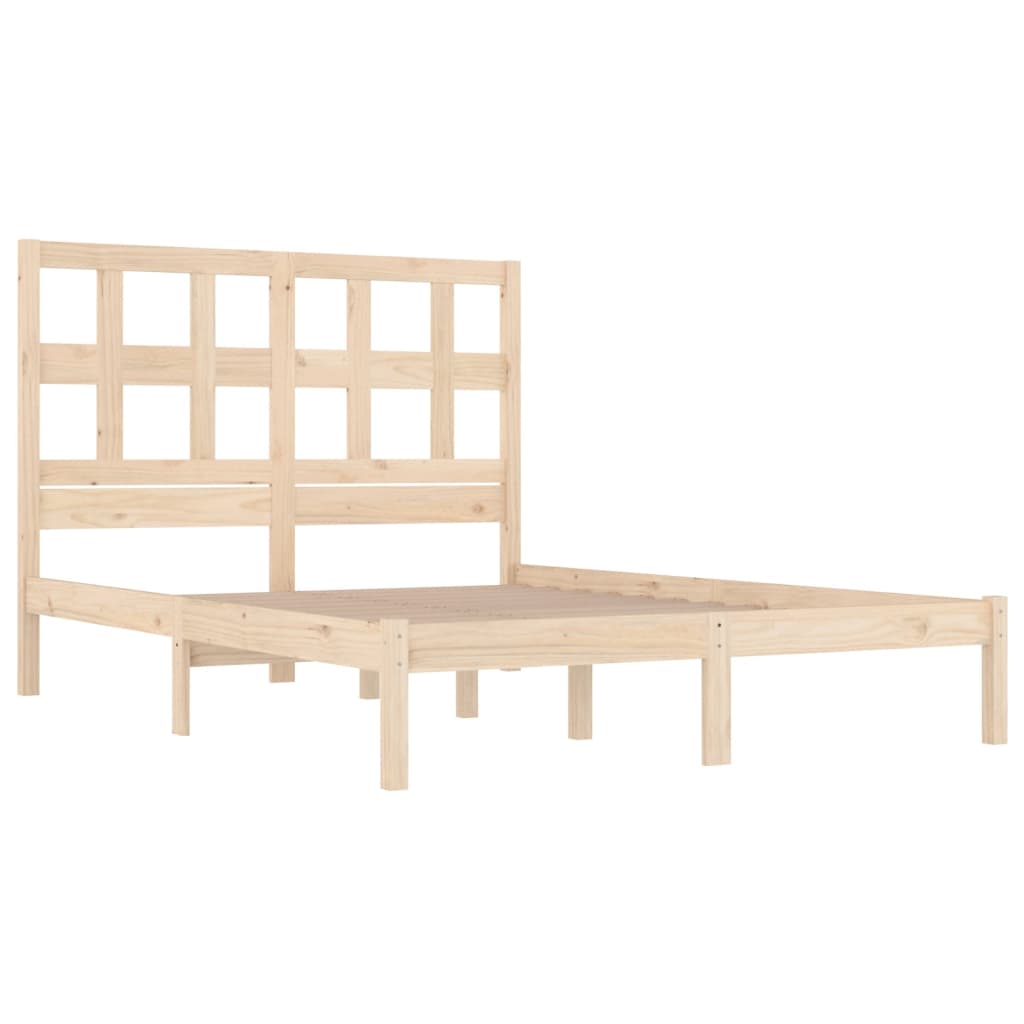 Bed Frame without Mattress 160x200 cm Solid Wood Pine