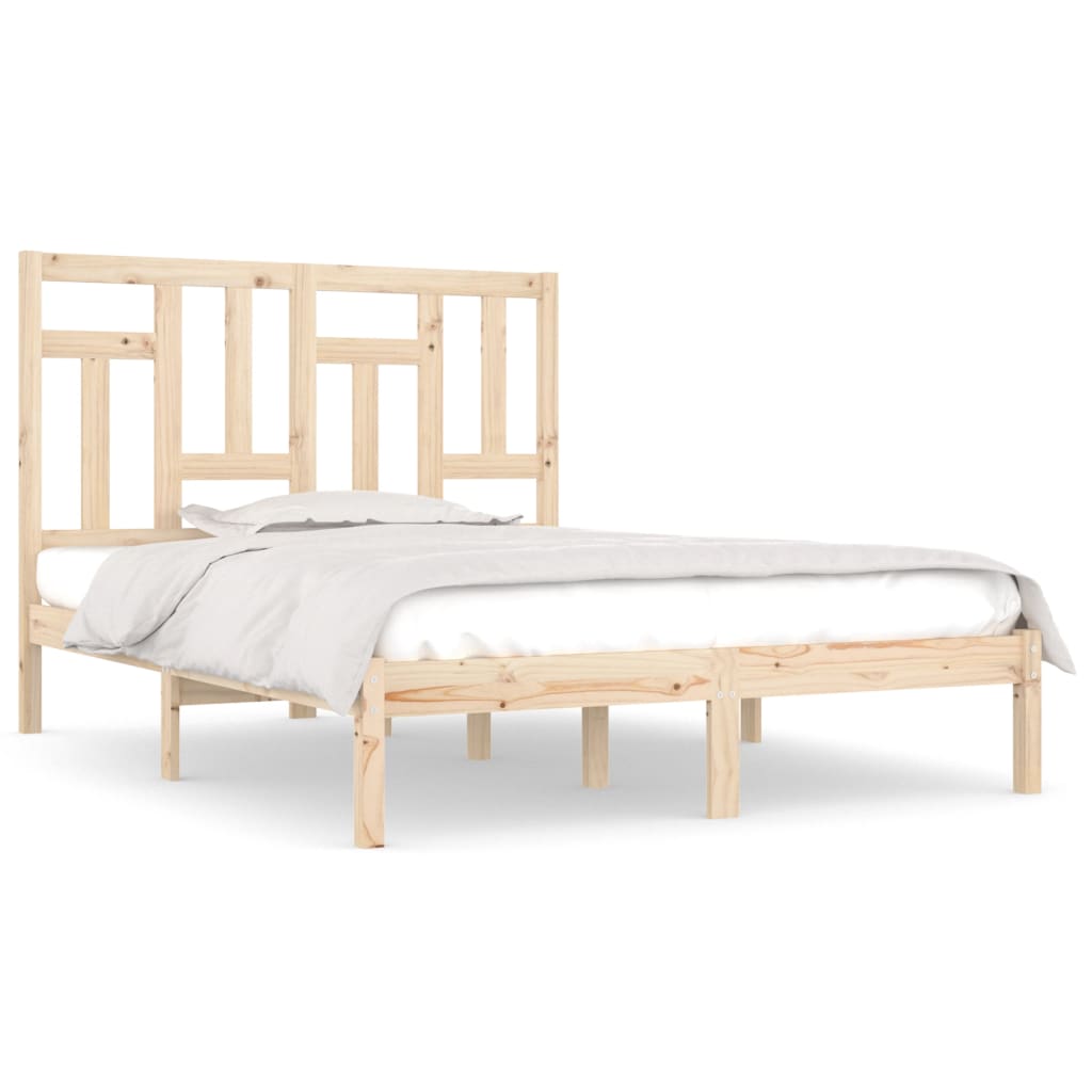 Bed Frame without Mattress 120x200 cm Solid Wood Pine