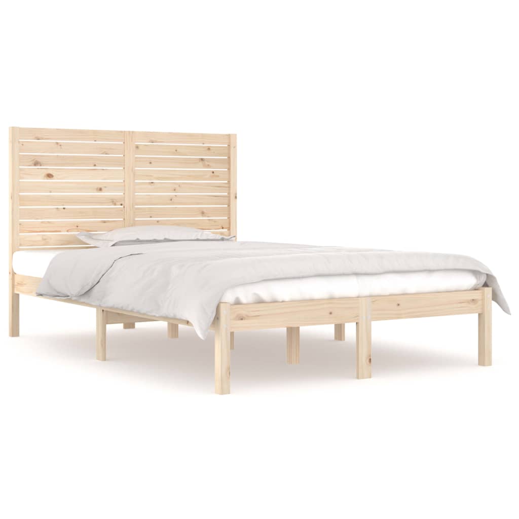 Bed Frame without Mattress 120x190 cm Small Double Solid Wood