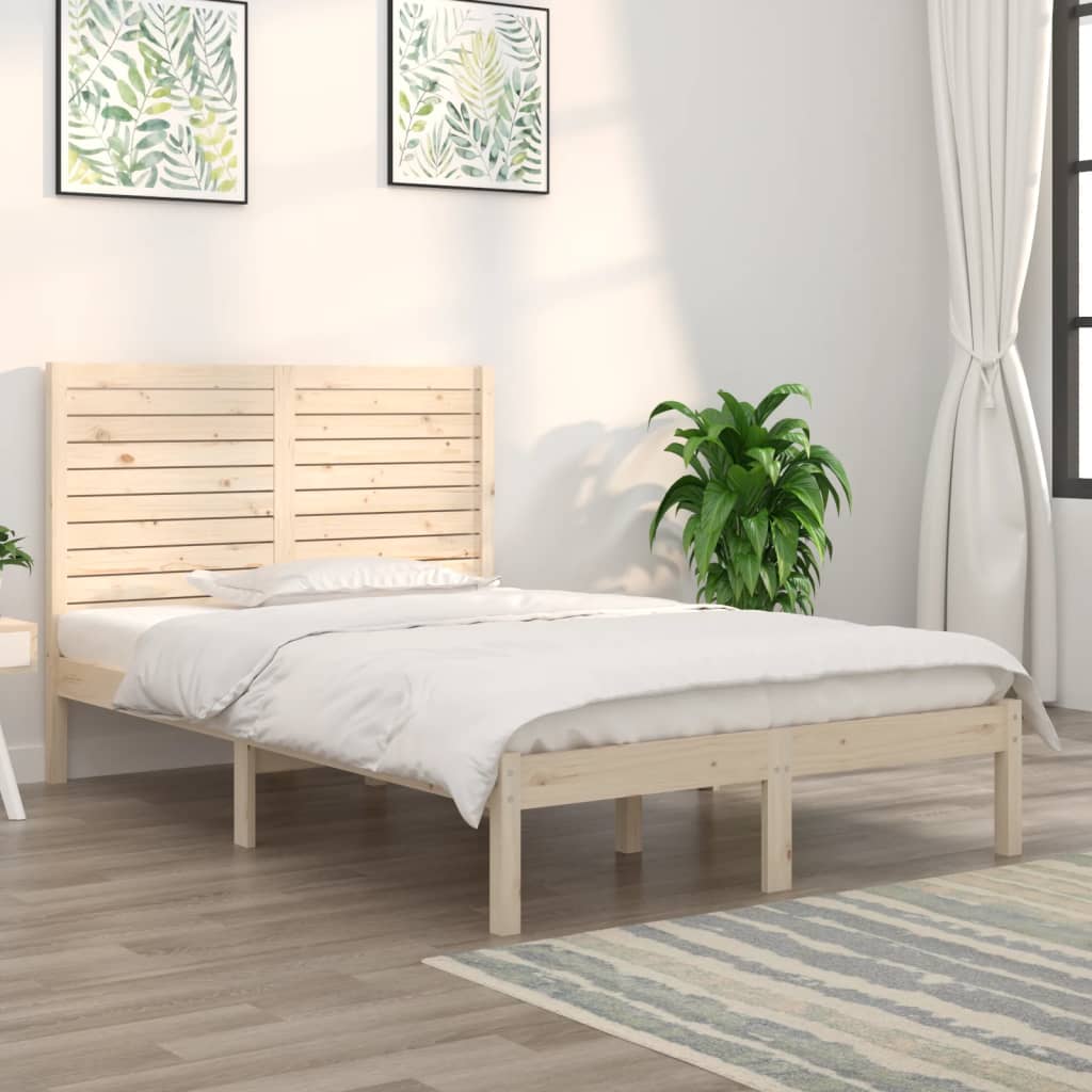 Bed Frame without Mattress 120x190 cm Small Double Solid Wood