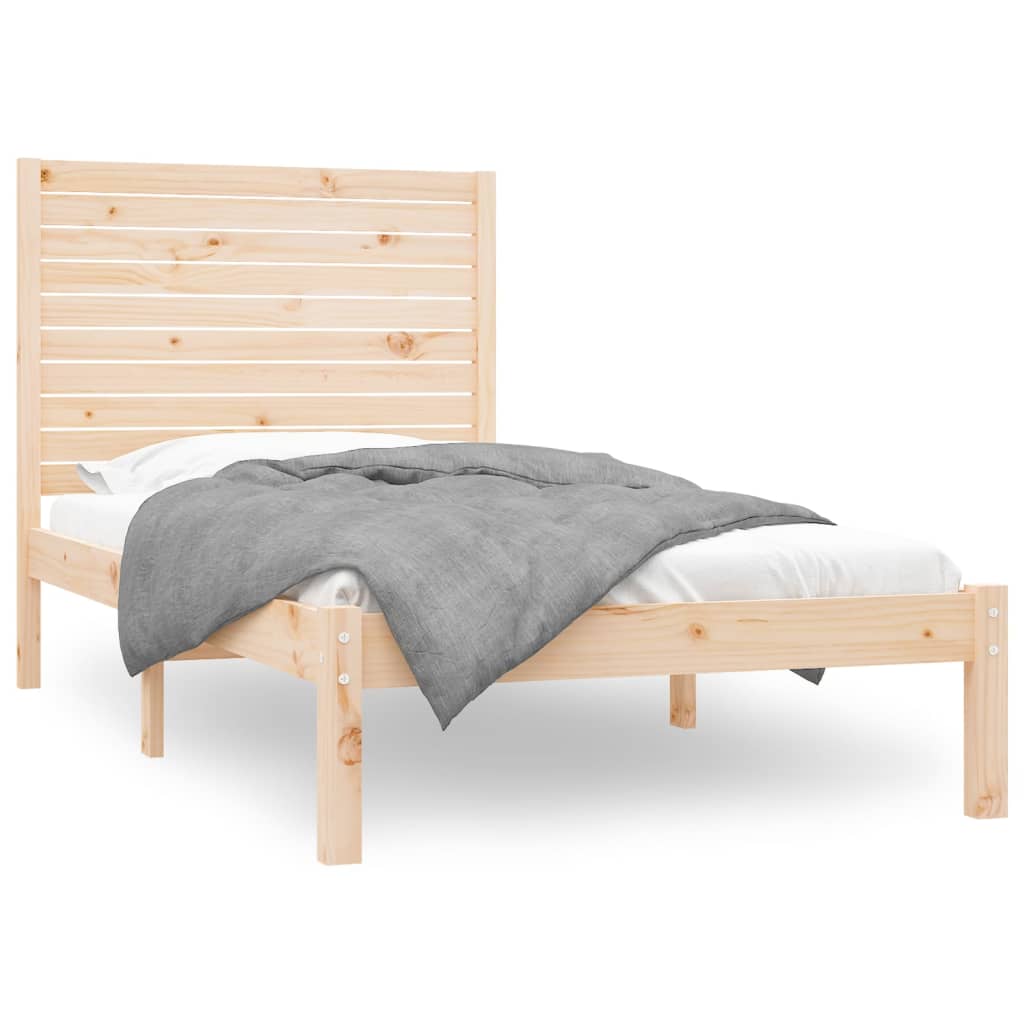 Bed Frame without Mattress 90x200 cm Solid Wood