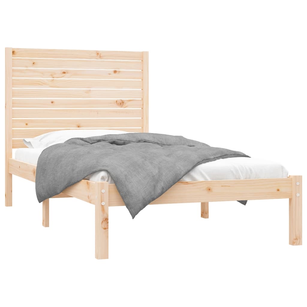 Bed Frame without Mattress 100x200 cm Solid Wood