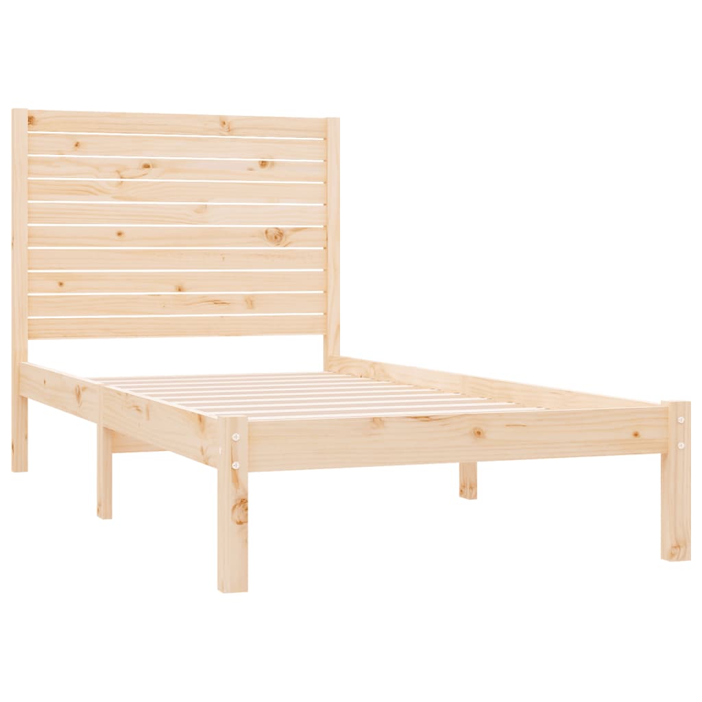 Bed Frame without Mattress 100x200 cm Solid Wood