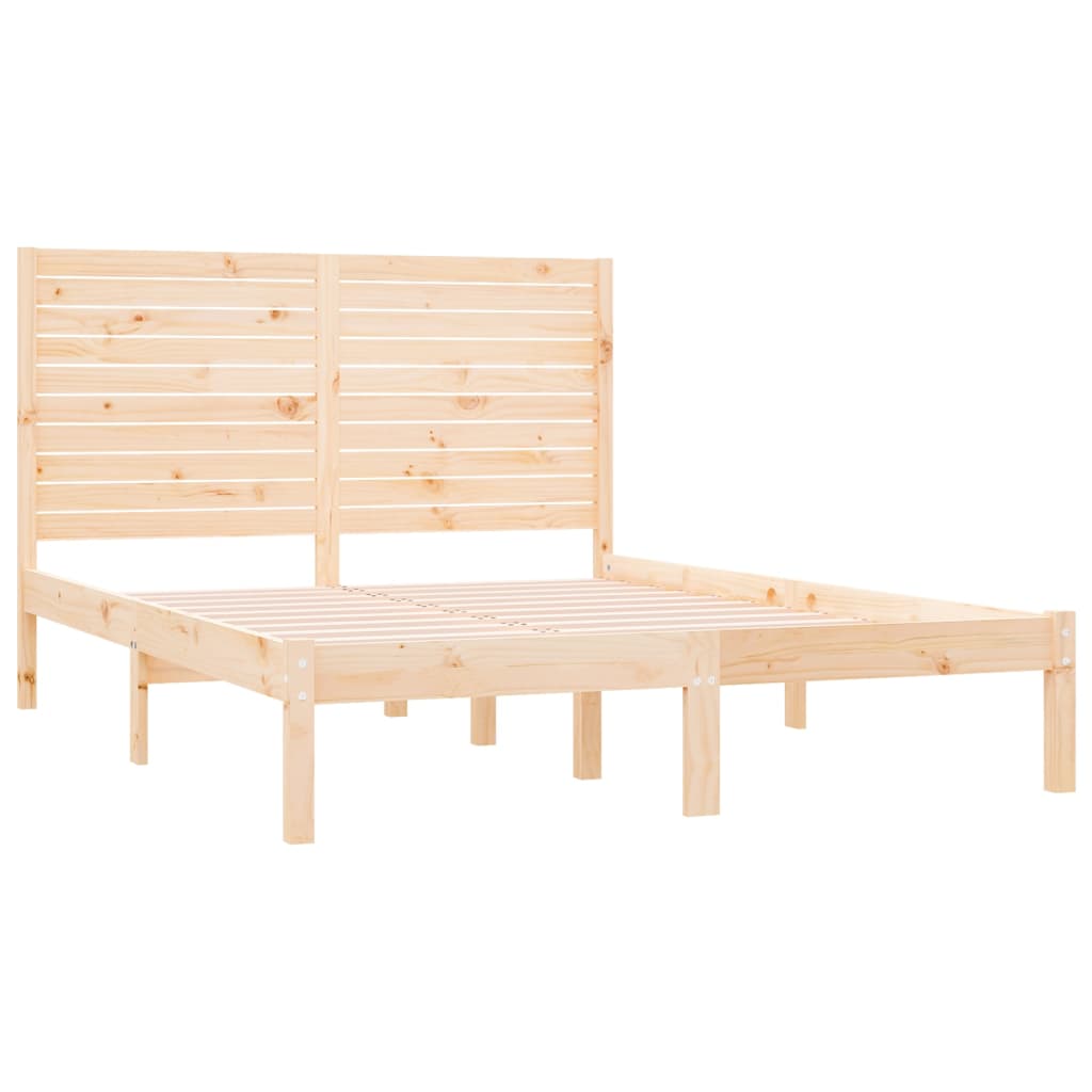 Bed Frame without Mattress 160x200 cm Solid Wood