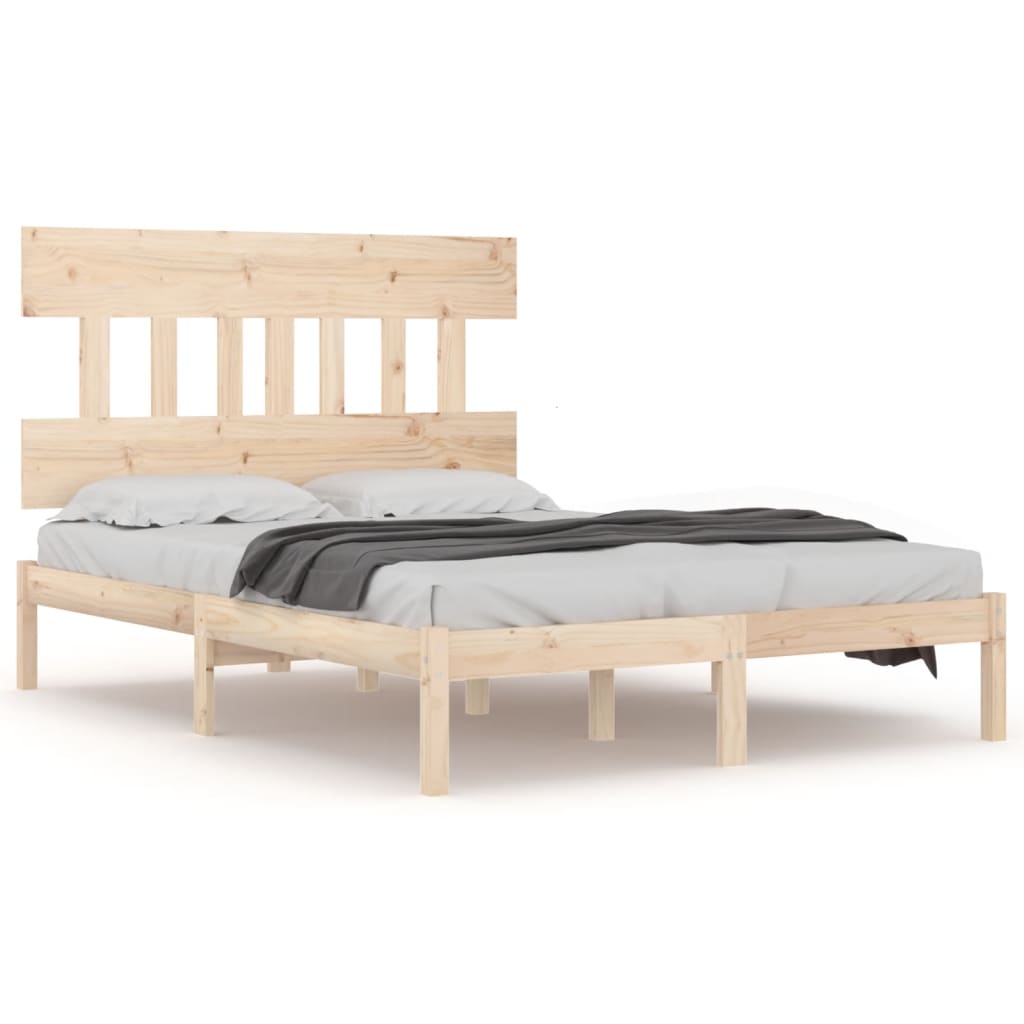 Bed Frame without Mattress 120x200 cm Solid Wood