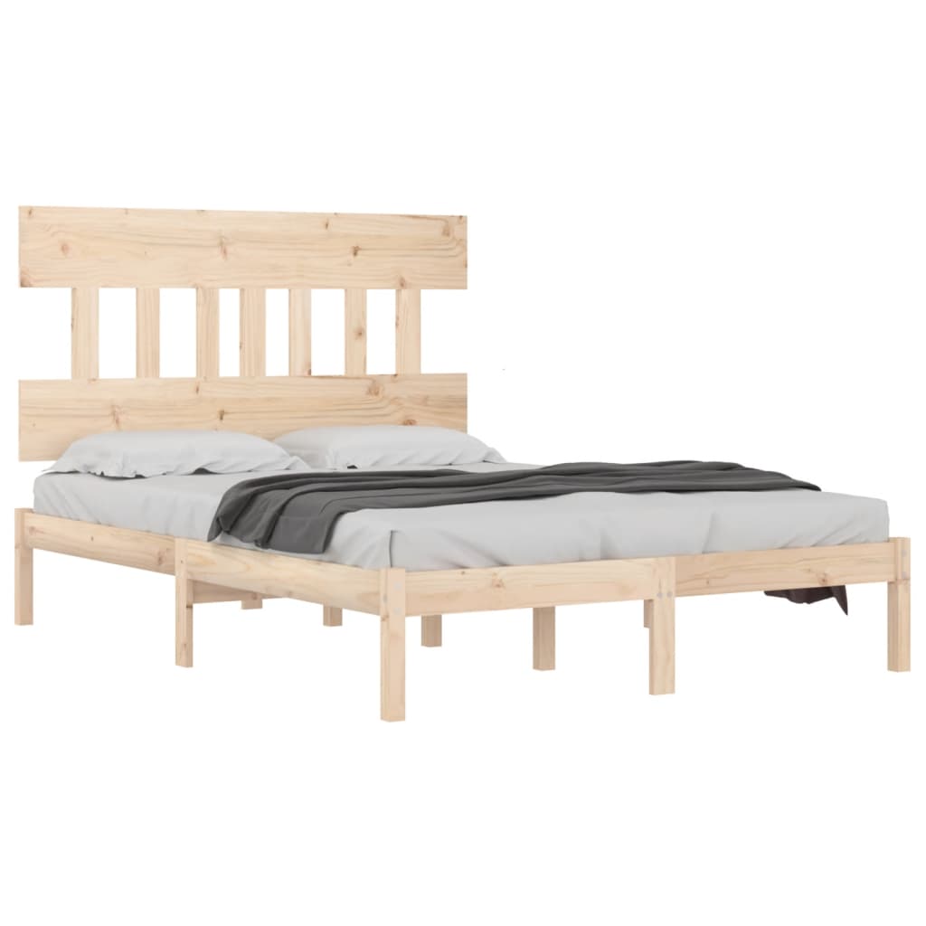 Bed Frame without Mattress 120x200 cm Solid Wood