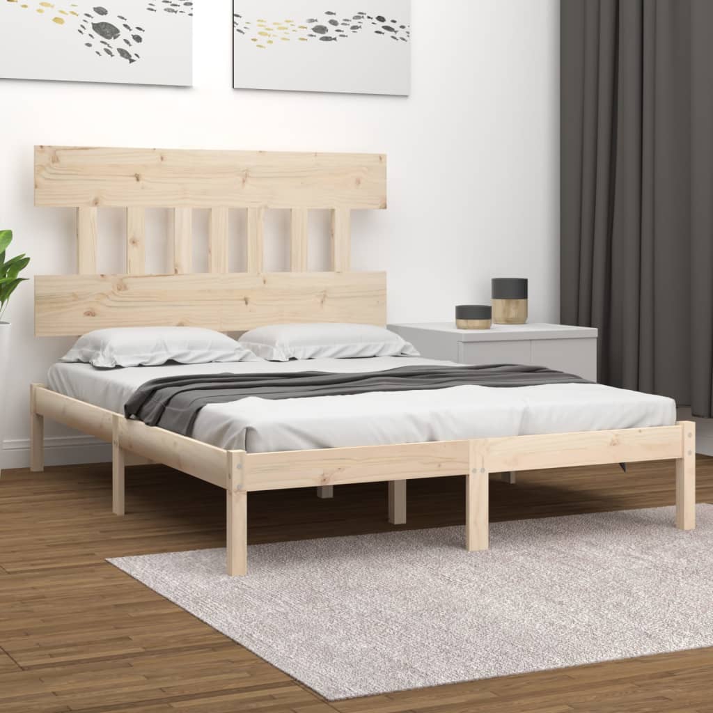 Bed Frame without Mattress 180x200 cm Super King Solid Wood