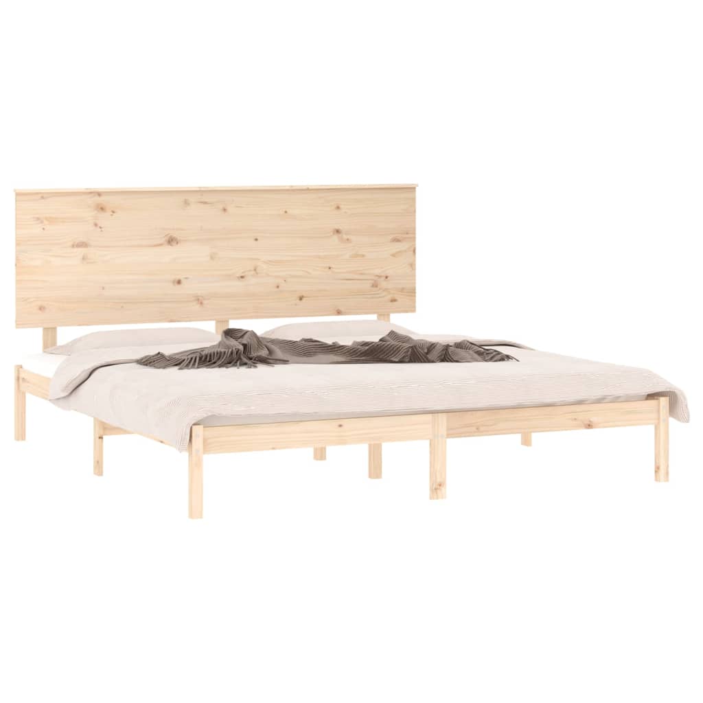 Bed Frame without Mattress 160x200 cm Solid Wood Pine