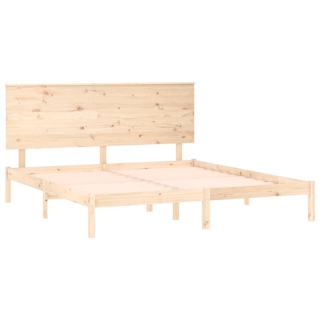 Bed Frame without Mattress 160x200 cm Solid Wood Pine