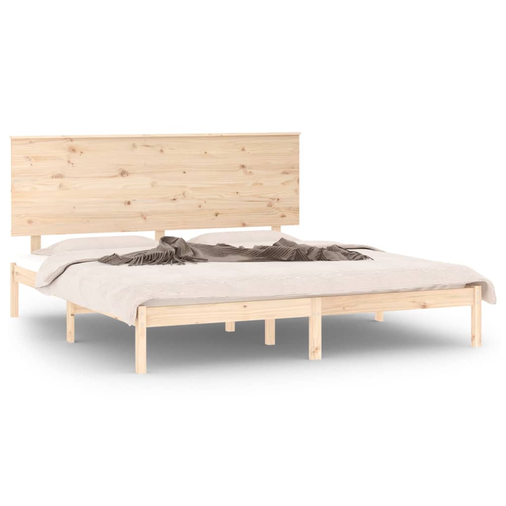 Bed Frame without Mattress 180x200 cm Super King Solid Wood