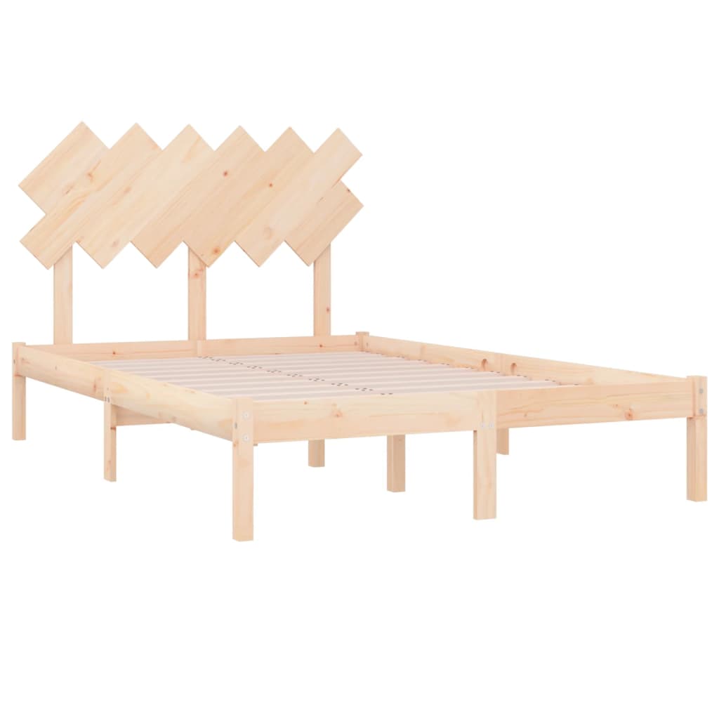 Bed Frame without Mattress 120x190 cm Small Double Solid Wood
