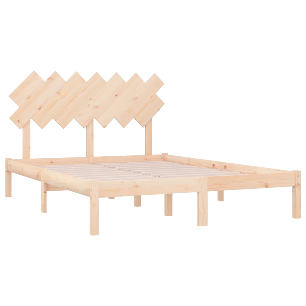 Bed Frame without Mattress 120x200 cm Solid Wood