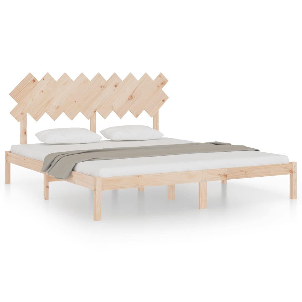 Bed Frame without Mattress 180x200 cm Super King Solid Wood
