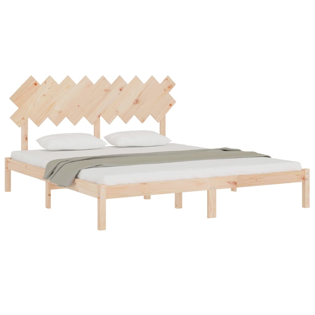 Bed Frame without Mattress 180x200 cm Super King Solid Wood