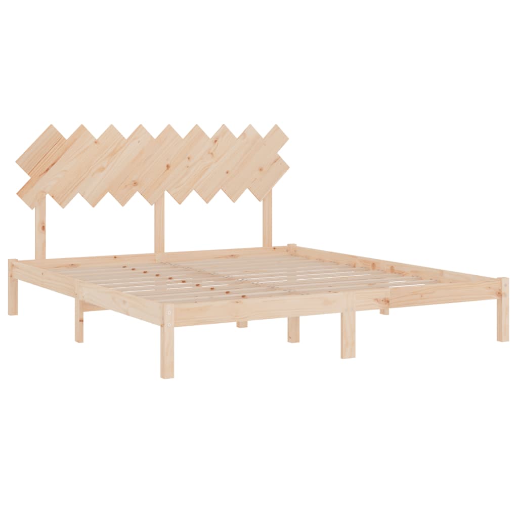 Bed Frame without Mattress 180x200 cm Super King Solid Wood