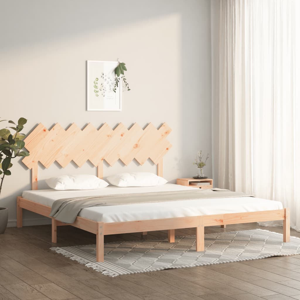 Bed Frame without Mattress 180x200 cm Super King Solid Wood