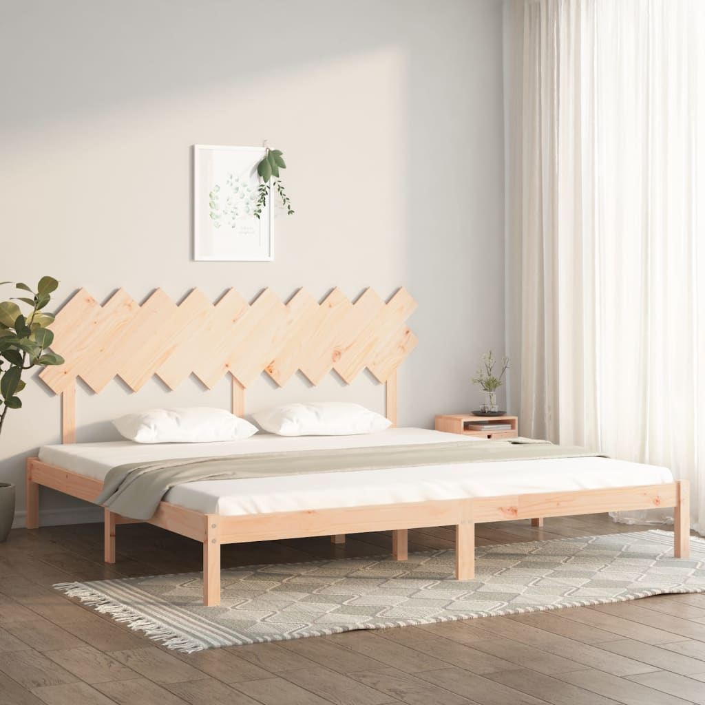 Bed Frame without Mattress 200x200 cm Solid Wood
