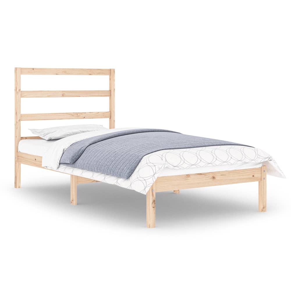 Bed Frame without Mattress 90x190 cm Single Solid Wood