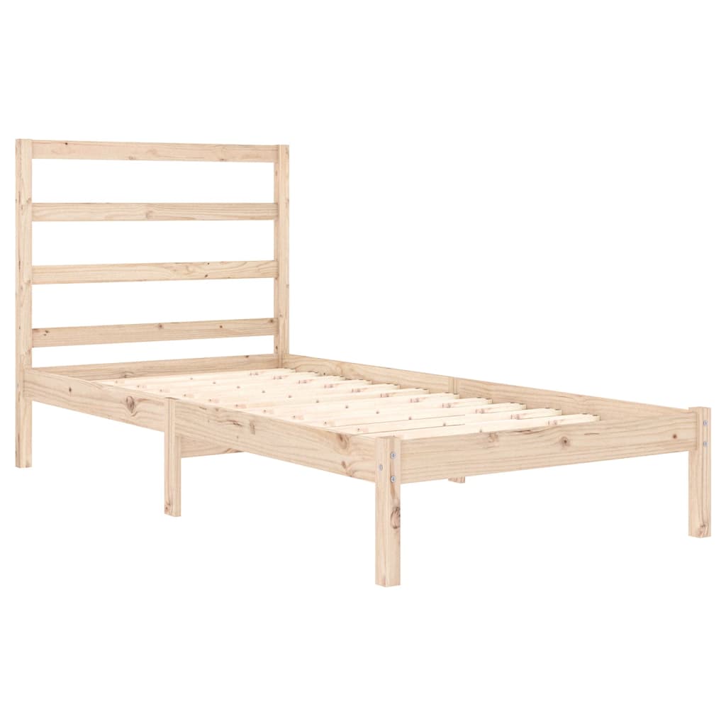 Bed Frame without Mattress 90x190 cm Single Solid Wood