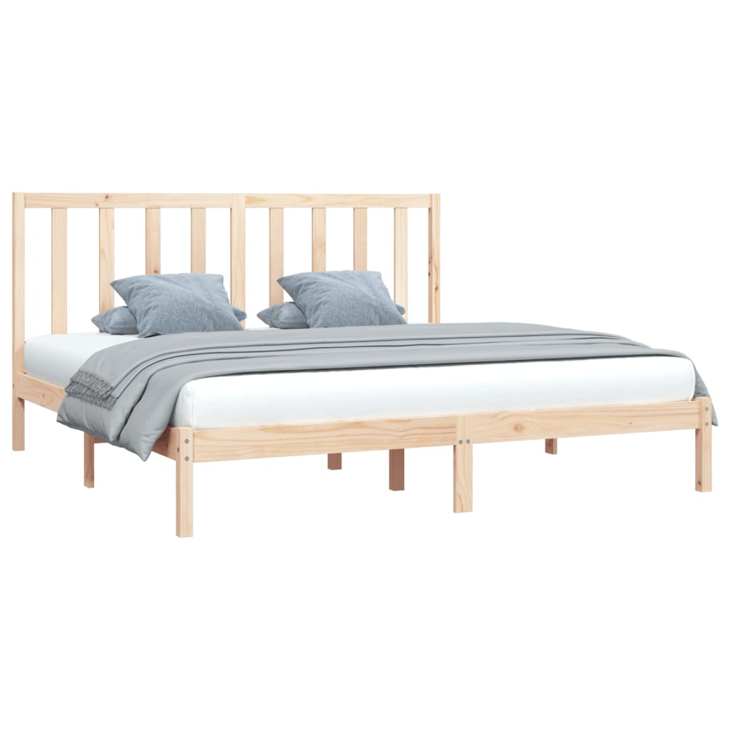 Bed Frame without Mattress Solid Wood Pine 200x200 cm