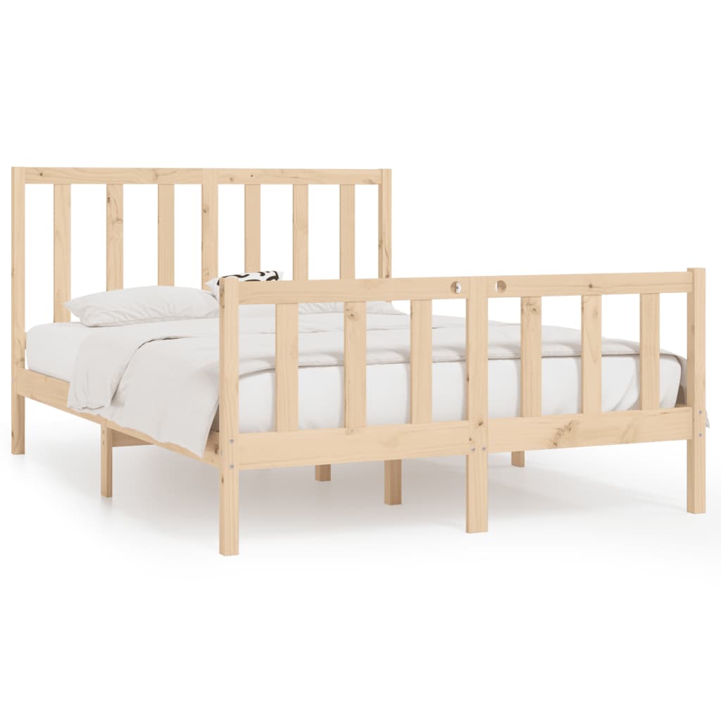 Bed Frame without Mattress 120x190 cm Small Double Solid Wood