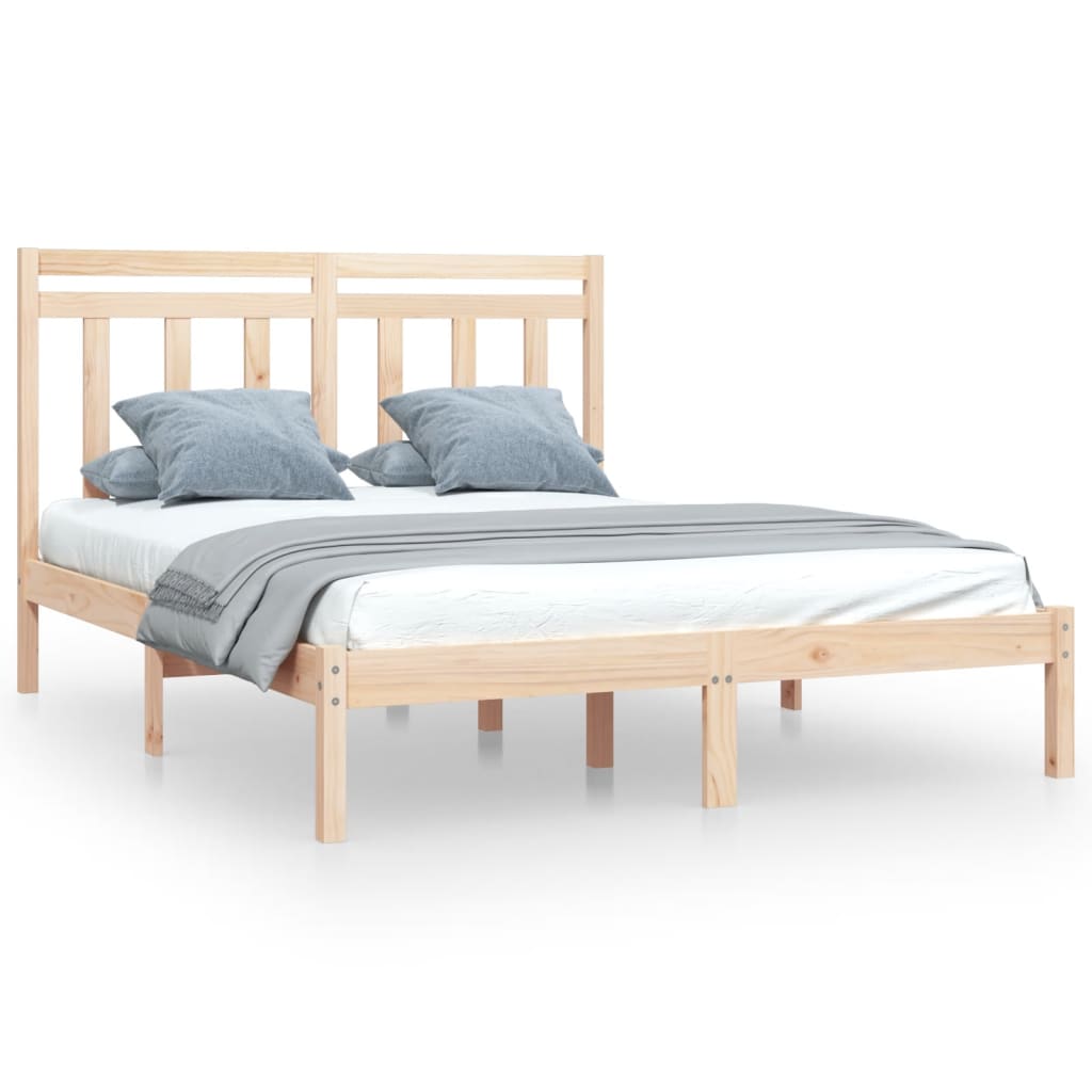 Bed Frame without Mattress 120x190 cm Small Double Solid Wood