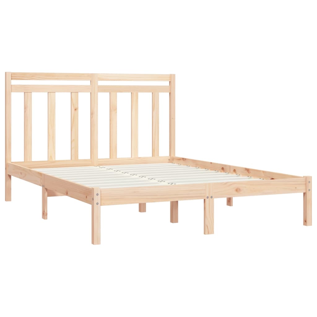 Bed Frame without Mattress 120x190 cm Small Double Solid Wood