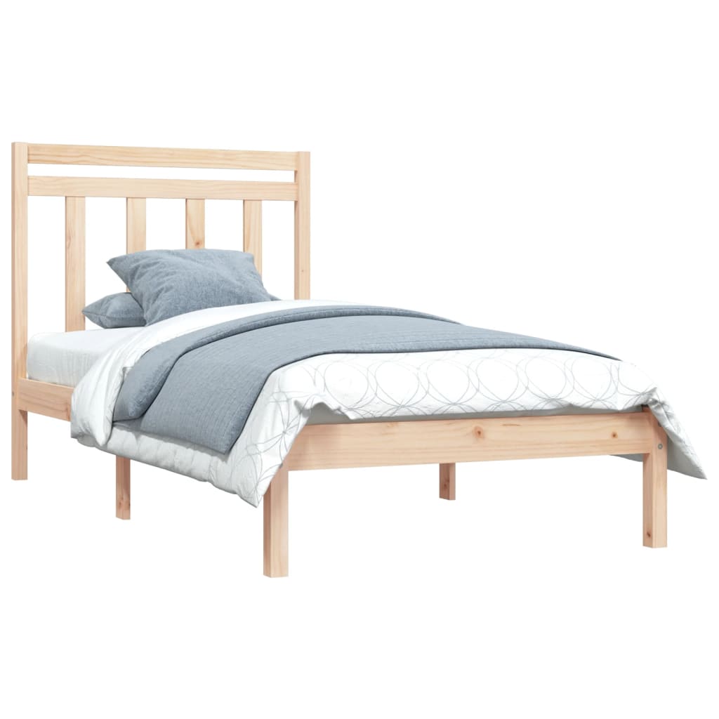 Bed Frame without Mattress 100x200 cm Solid Wood