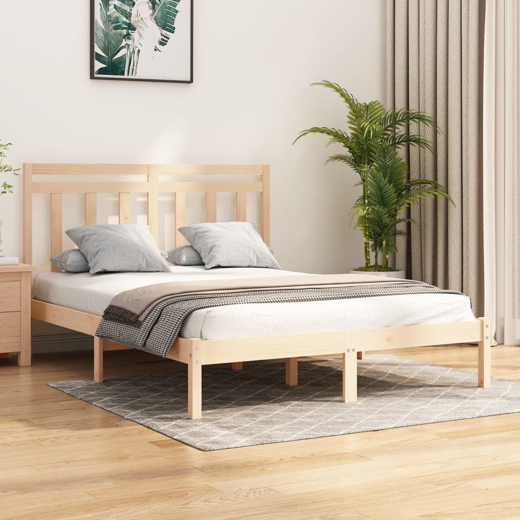 Bed Frame without Mattress 120x200 cm Solid Wood