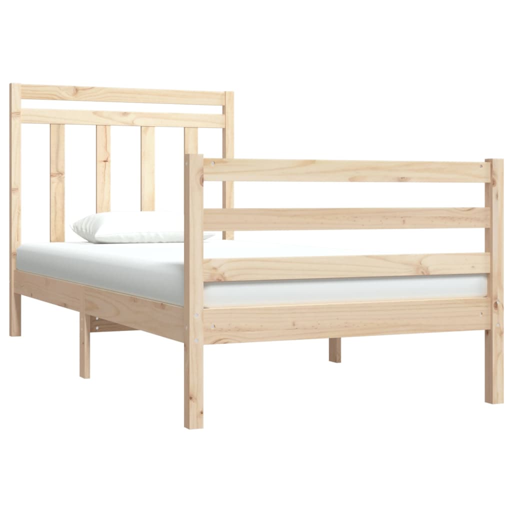 Bed Frame without Mattress 90x190 cm Single Solid Wood