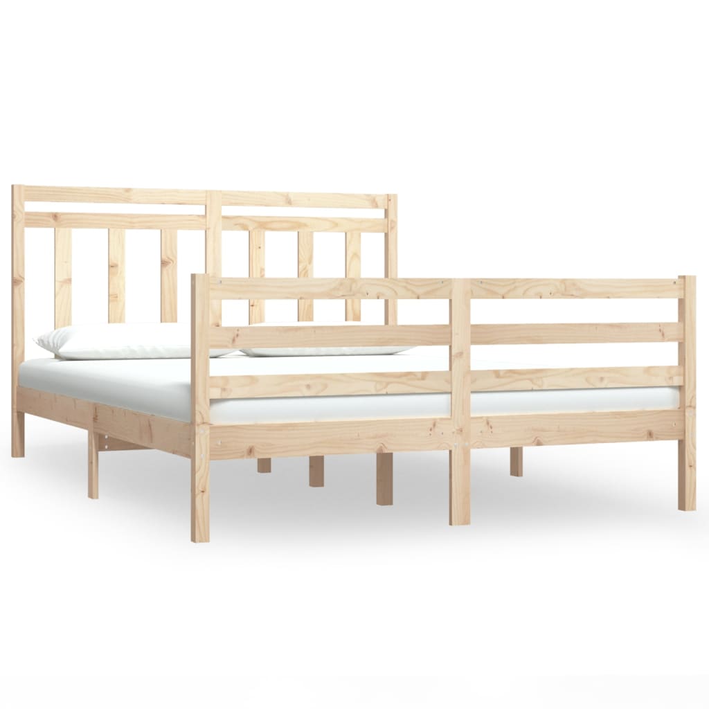 Bed Frame without Mattress 120x190 cm Small Double Solid Wood