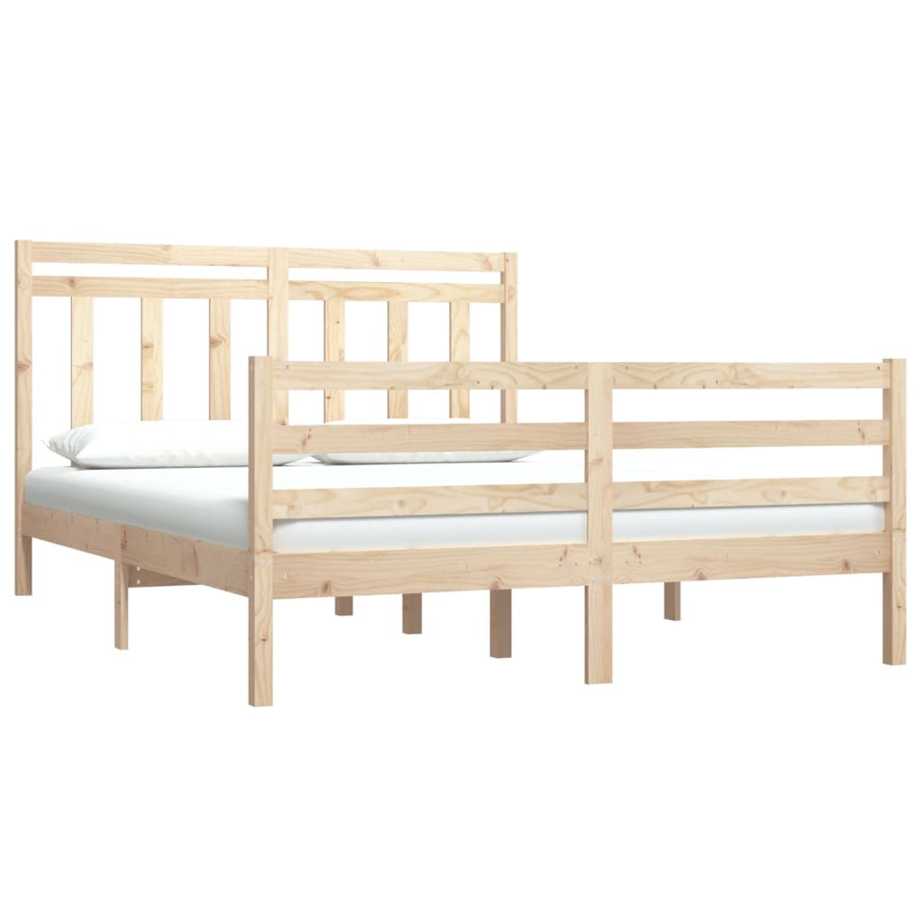 Bed Frame without Mattress 120x190 cm Small Double Solid Wood
