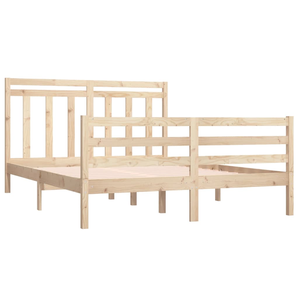 Bed Frame without Mattress 120x190 cm Small Double Solid Wood