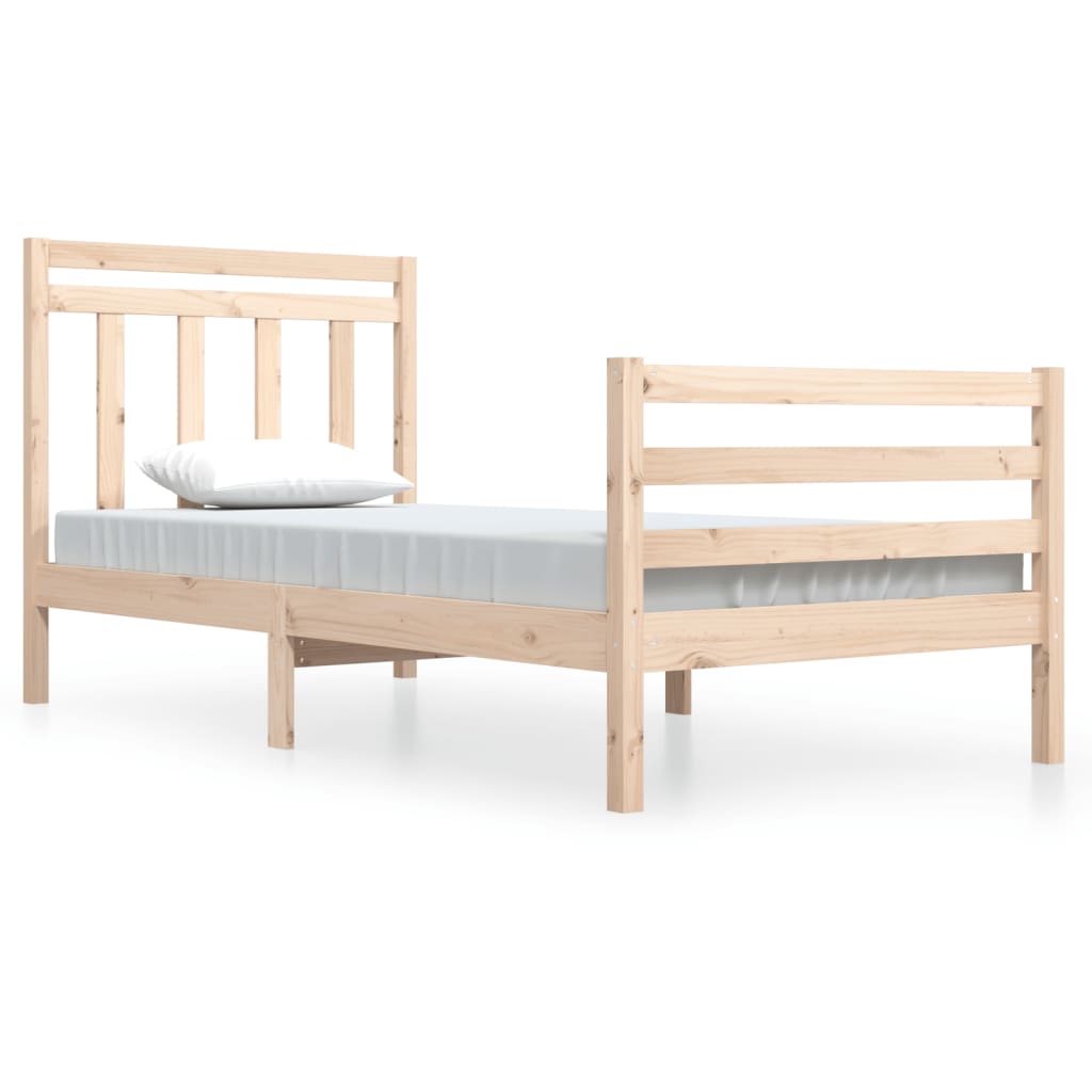 Bed Frame without Mattress 100x200 cm Solid Wood