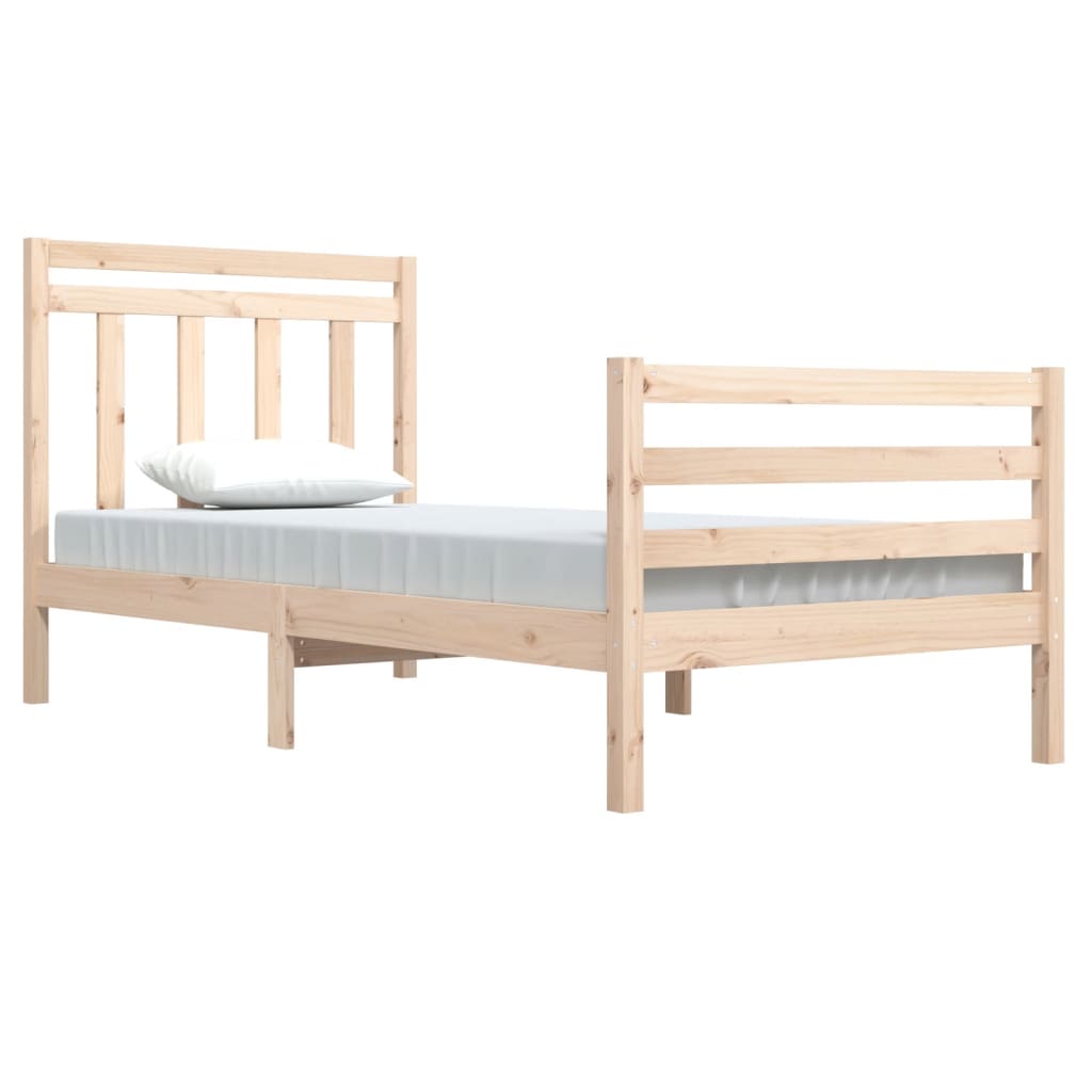 Bed Frame without Mattress 100x200 cm Solid Wood