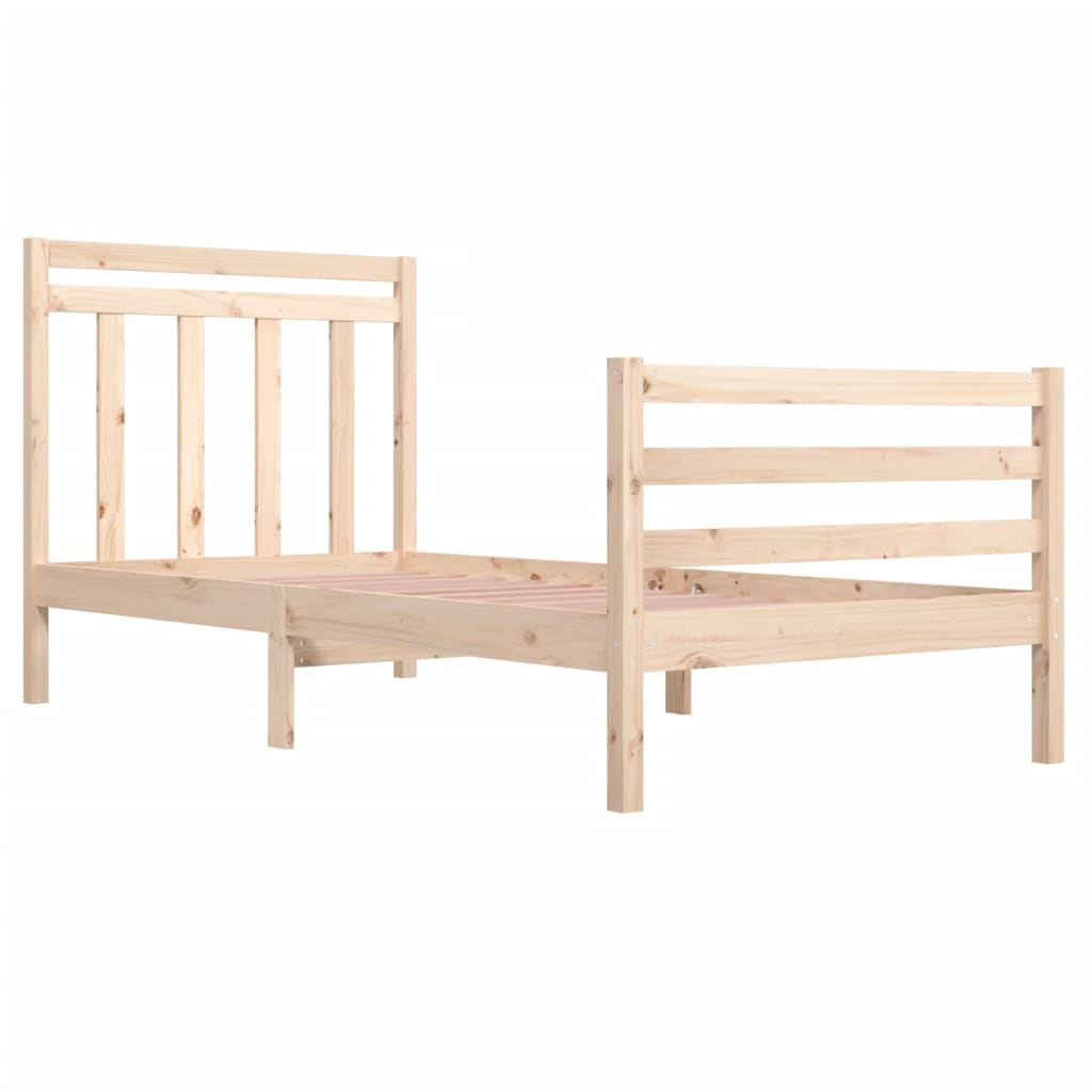 Bed Frame without Mattress 100x200 cm Solid Wood
