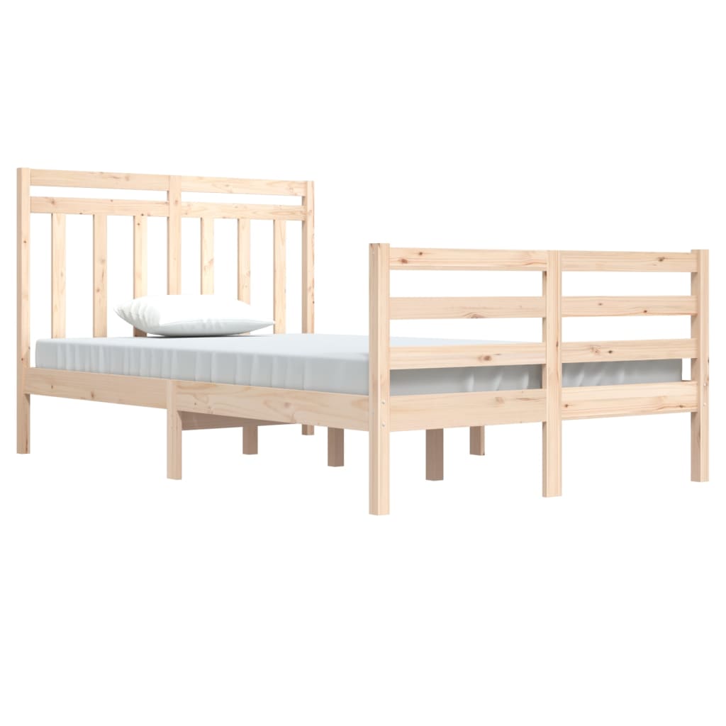 Bed Frame without Mattress 120x200 cm Solid Wood