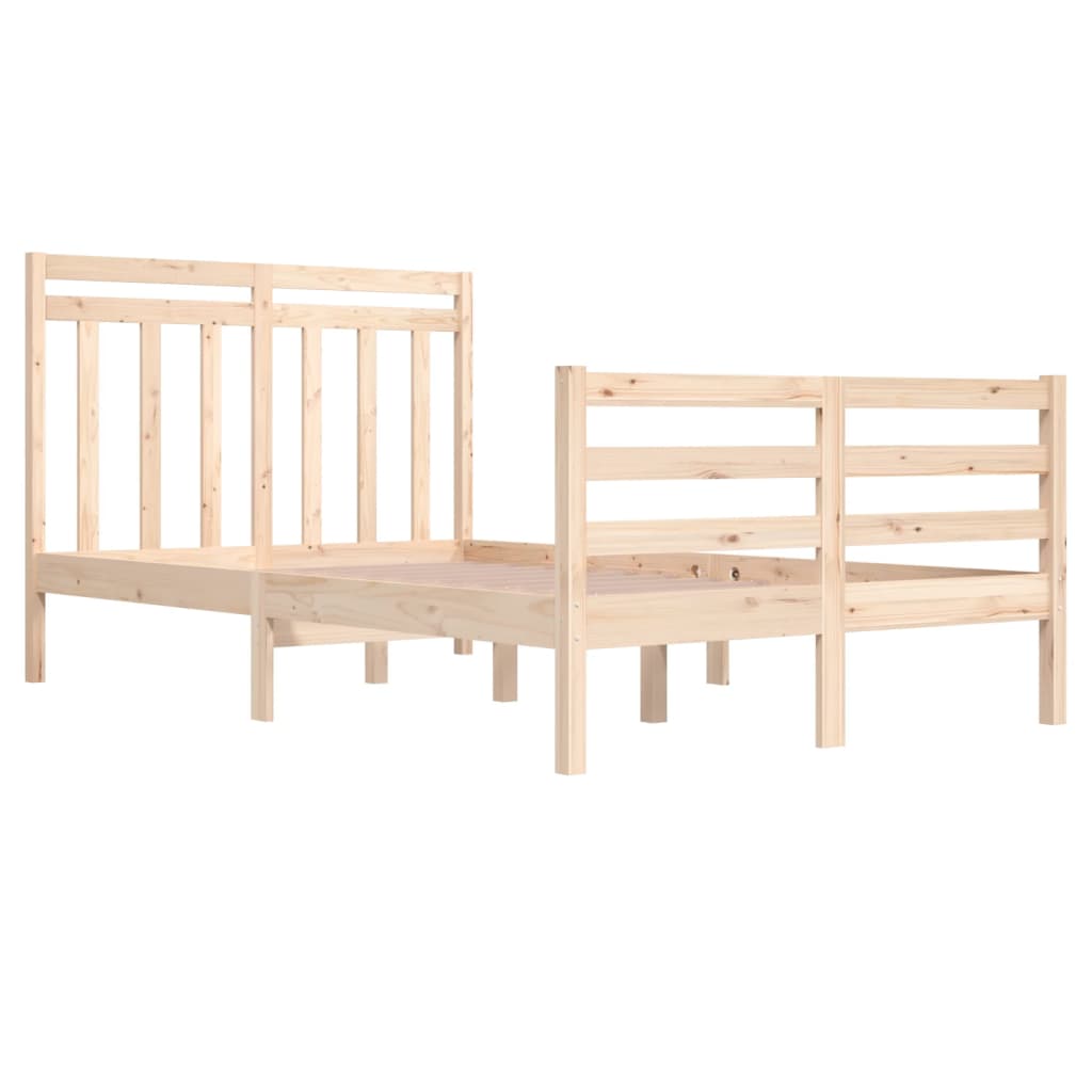 Bed Frame without Mattress 120x200 cm Solid Wood