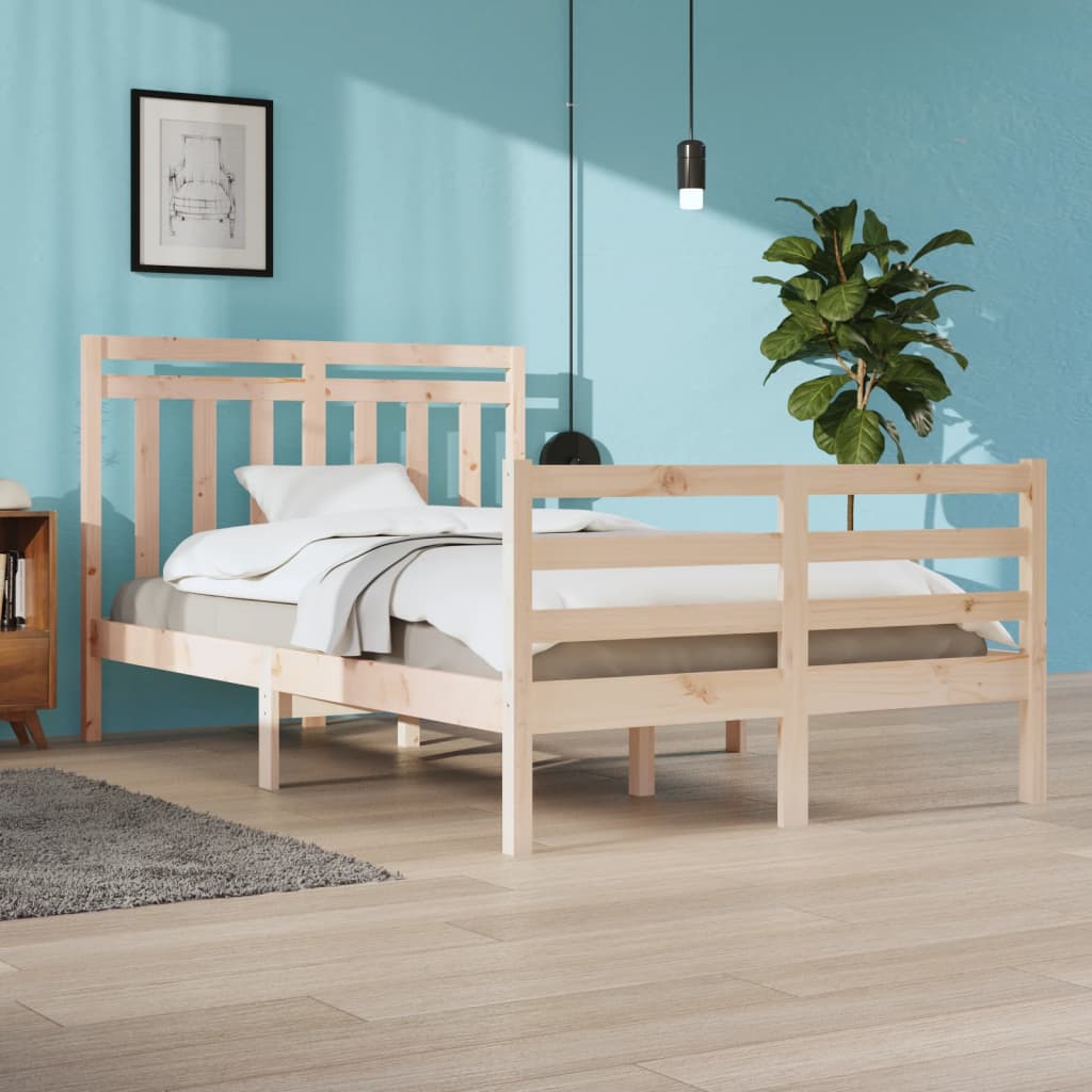 Bed Frame without Mattress 120x200 cm Solid Wood