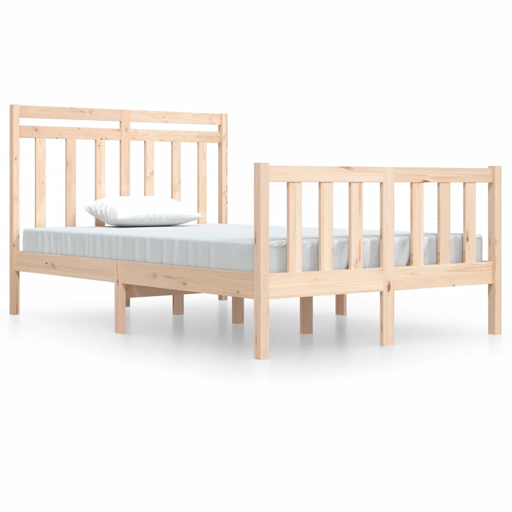 Bed Frame without Mattress 120x190 cm Small Double Solid Wood