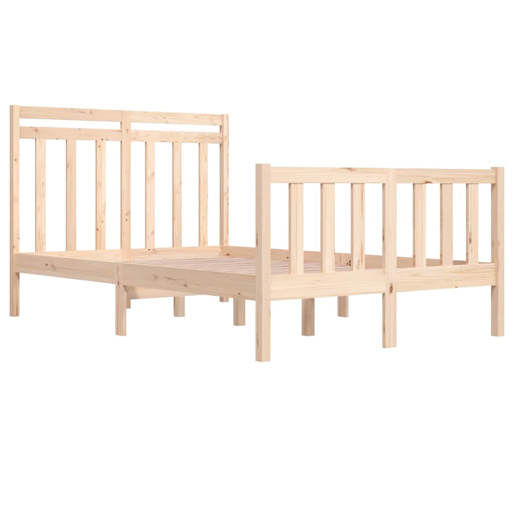 Bed Frame without Mattress 120x190 cm Small Double Solid Wood