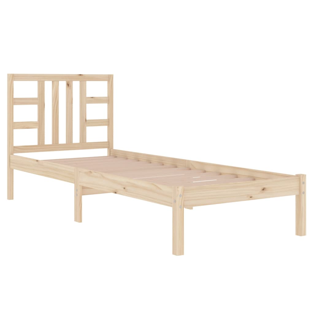 Bed Frame without Mattress 75x190 cm Small Single Solid Wood
